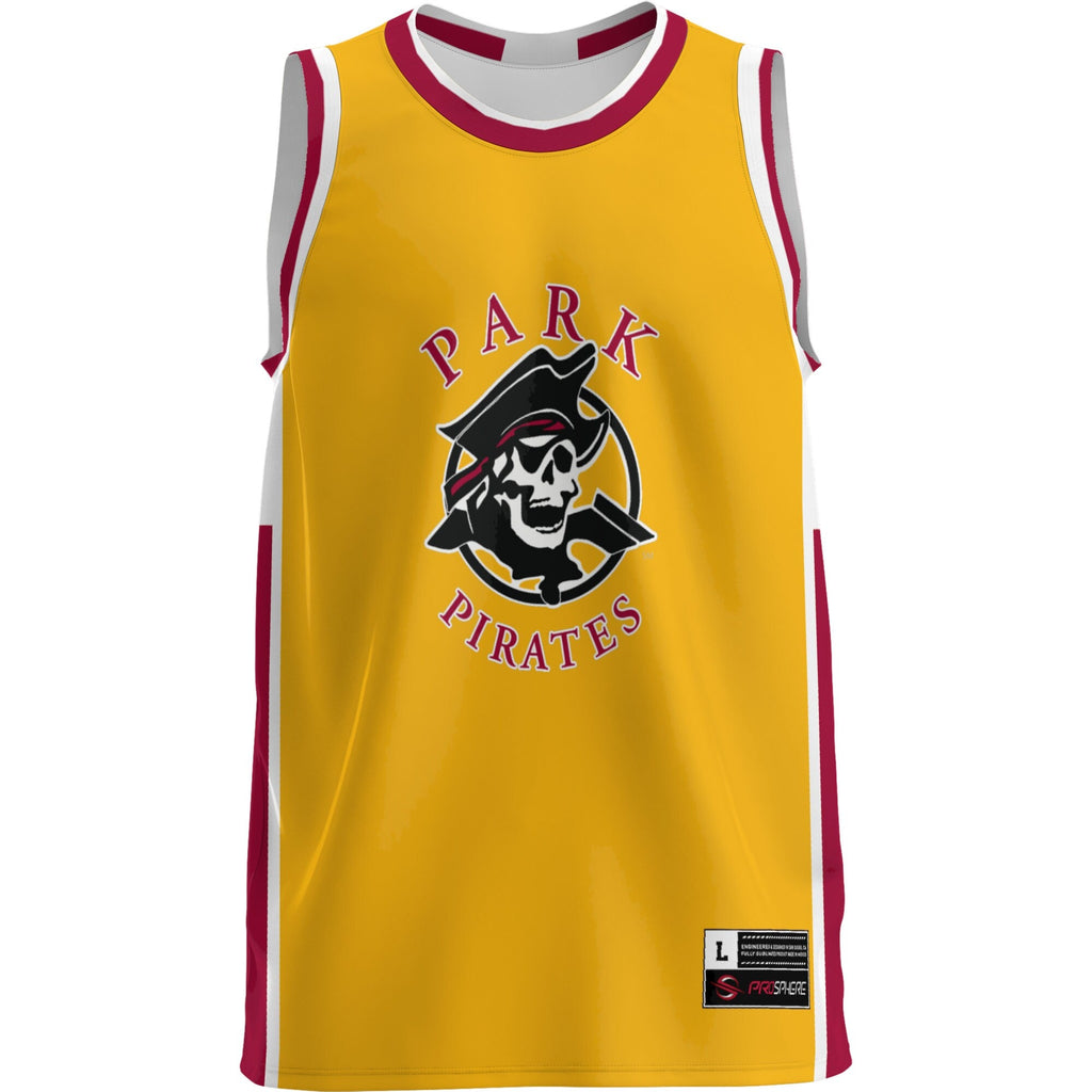 Park Pirates Lightweight Basketball Jersey - Gold product image 3, provided for visual reference and product detail review