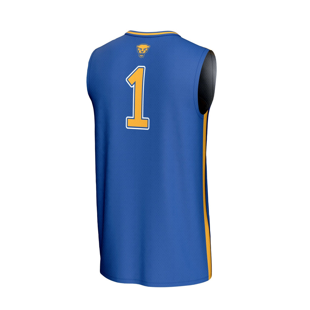 #1 Pitt Panthers Lightweight Collegiate Basketball Fashion Jersey - Royal product image 4, provided for visual reference and