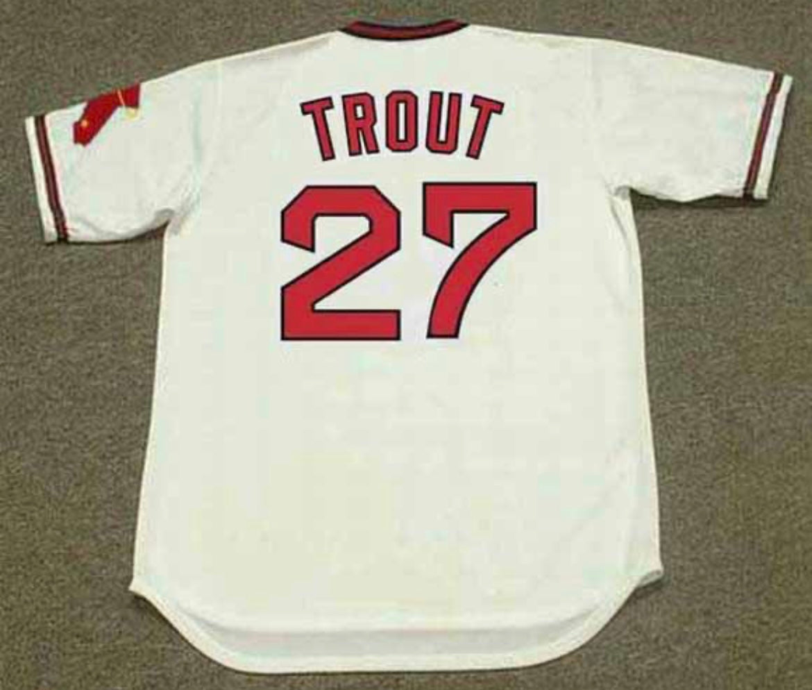 Mike Trout 1980’s retro Anaheim Los Angeles California product image 1