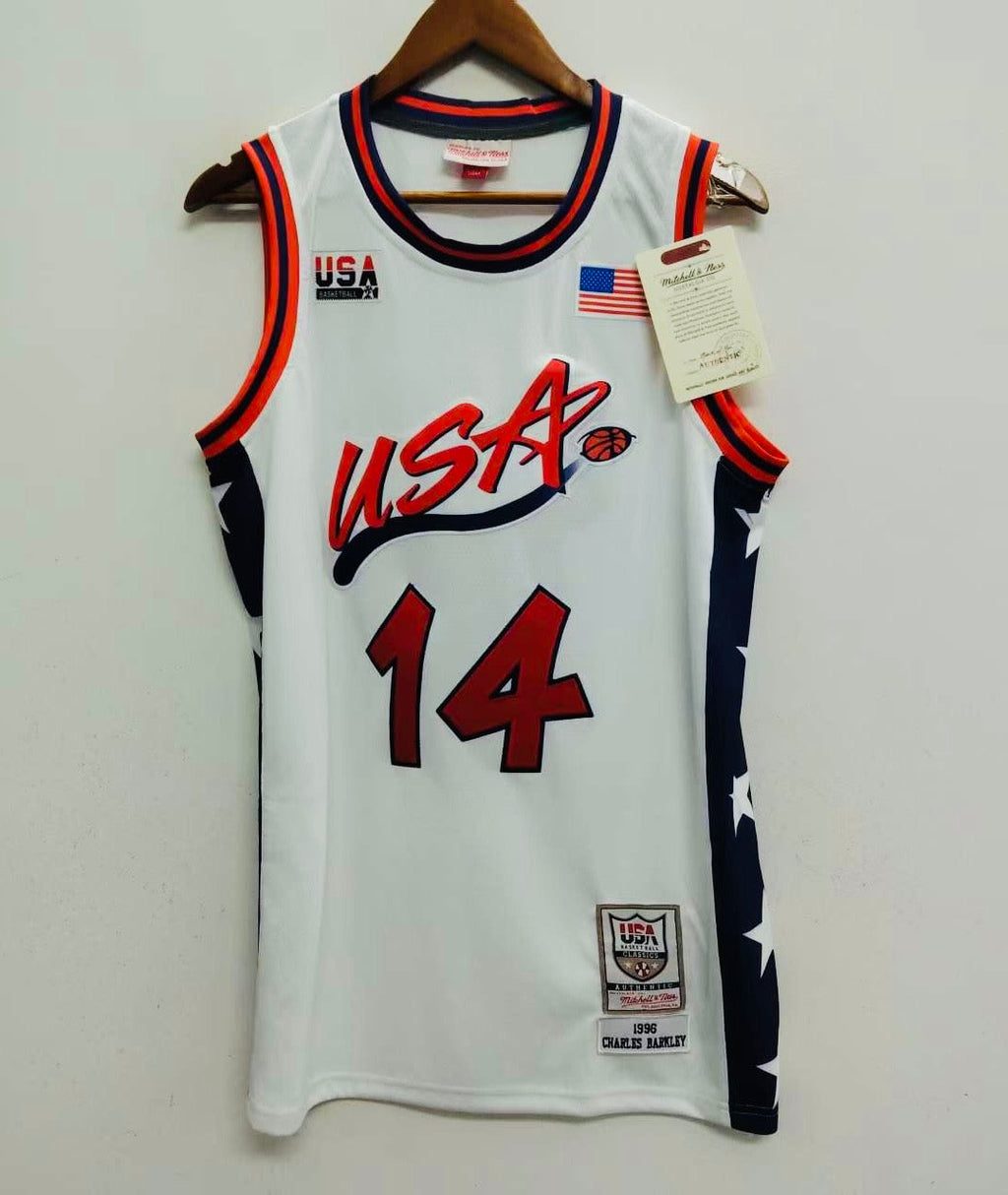Charles Barkley USA Olympic Basketball Jersey Mitchell & product image 2