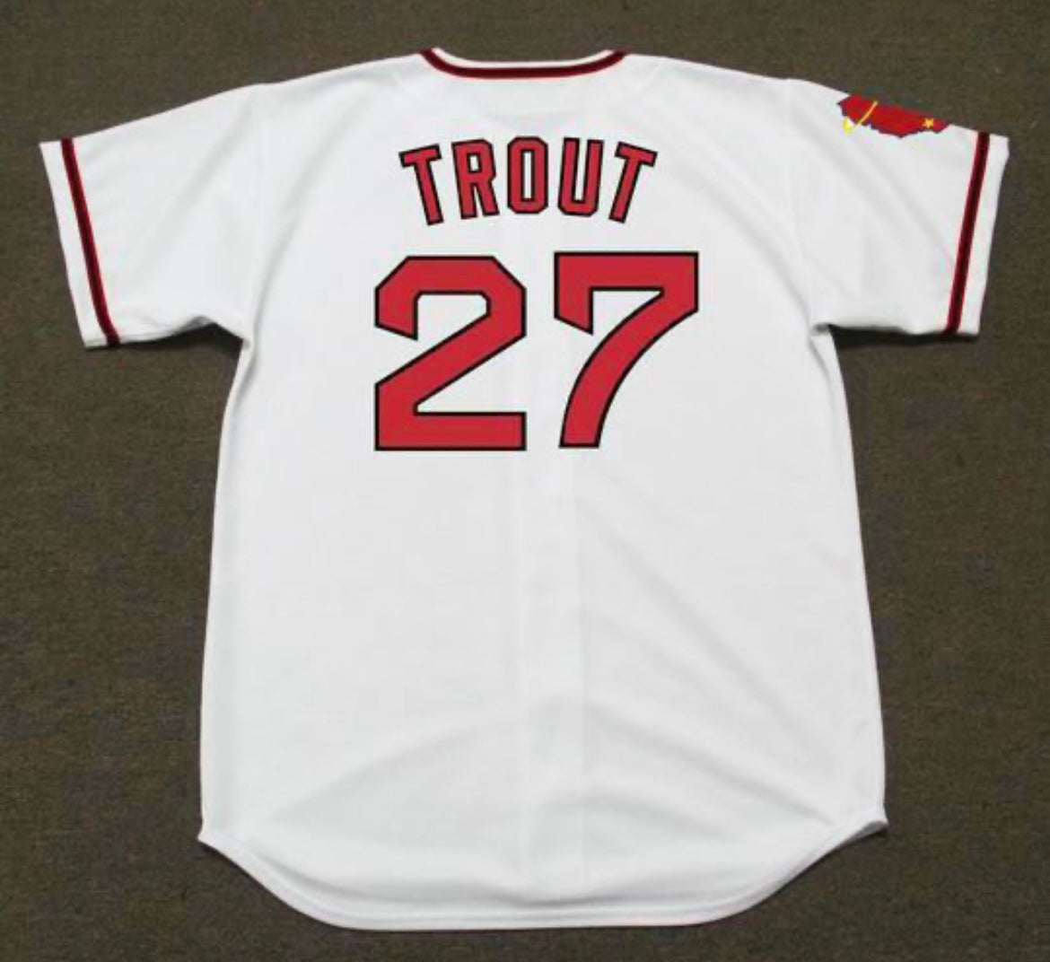 Mike Trout 1970’s retro Anaheim Los Angeles California product image 1