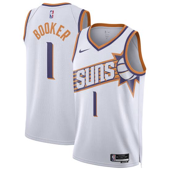 Devin Booker Phoenix Suns Official NBA Nike Jersey white product image 1