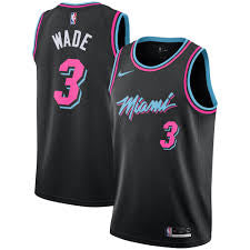 Dwyane Wade Miami Heat Official NBA Nike black Vice Jersey product image 1