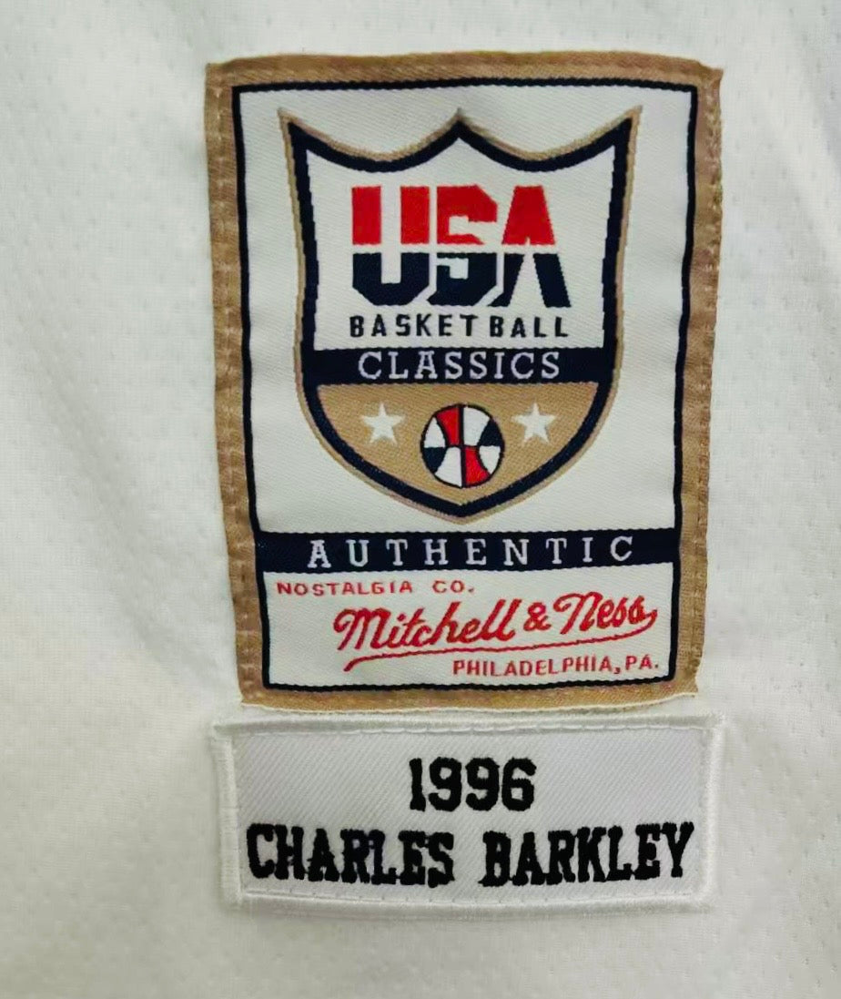 Charles Barkley USA Olympic Basketball Jersey Mitchell & product image 3