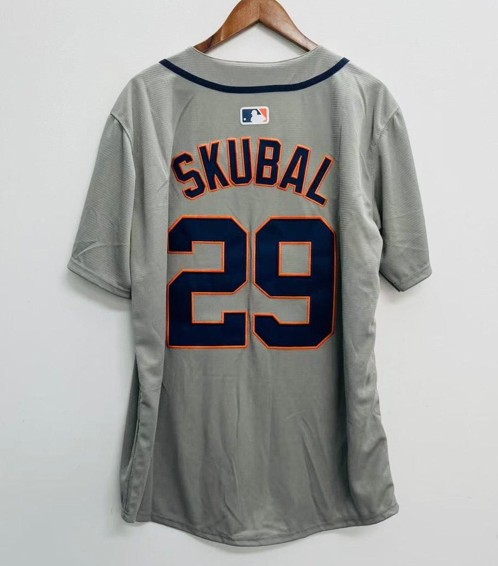 Tarik Skubal Detroit Tigers Official MLB Nike Jersey gray product image 1
