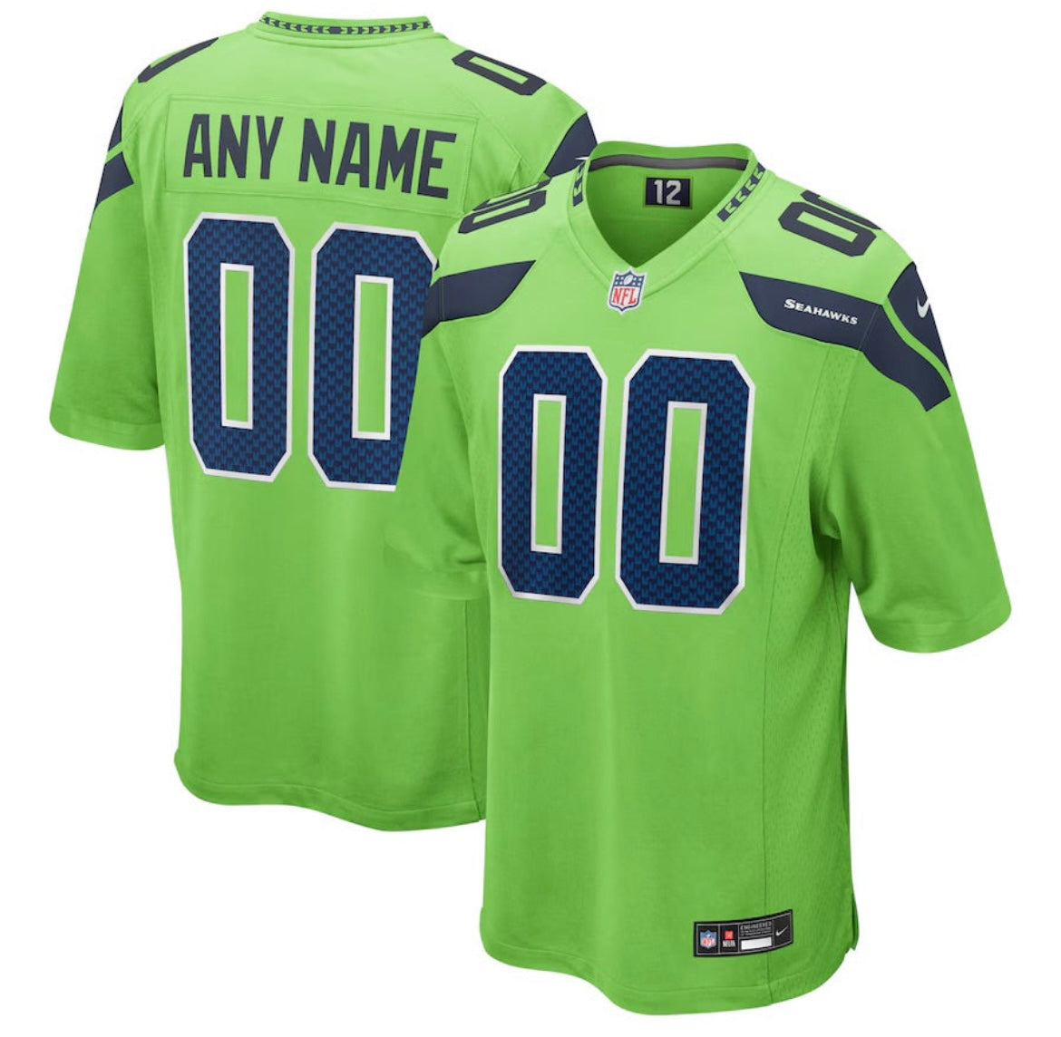 Seattle Seahawks Any Name & Number customized YOUTH KIDS product image 1