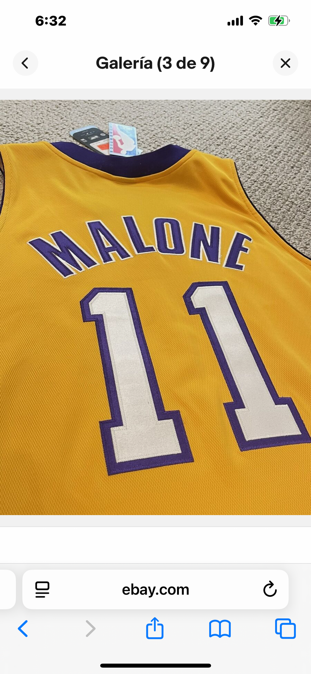 Karl Malone Los Angeles Lakers Official NBA Mitchell & Ness product image 3