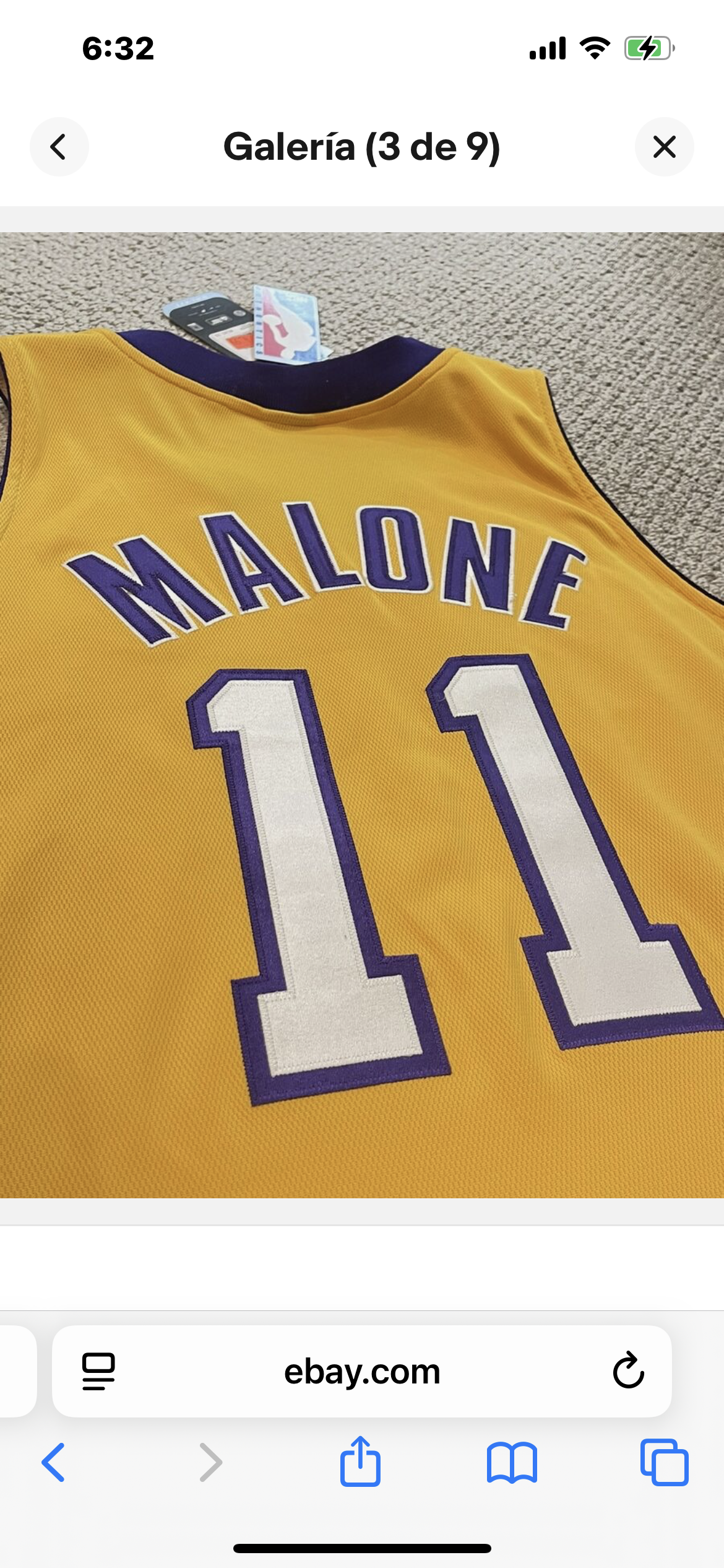 Karl Malone Los Angeles Lakers Official NBA Mitchell & Ness product image 3