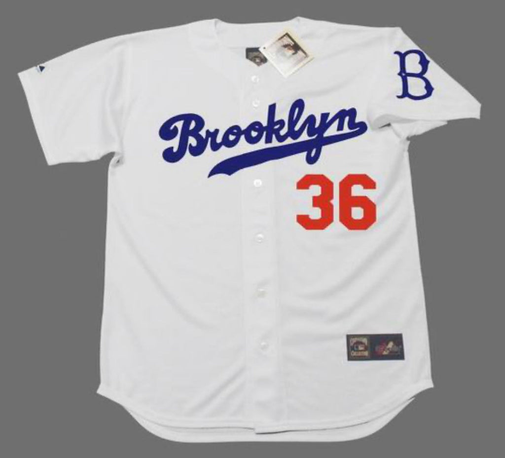 DON NEWCOMBE Brooklyn Dodgers Official MLB Majestic Jersey product image 2