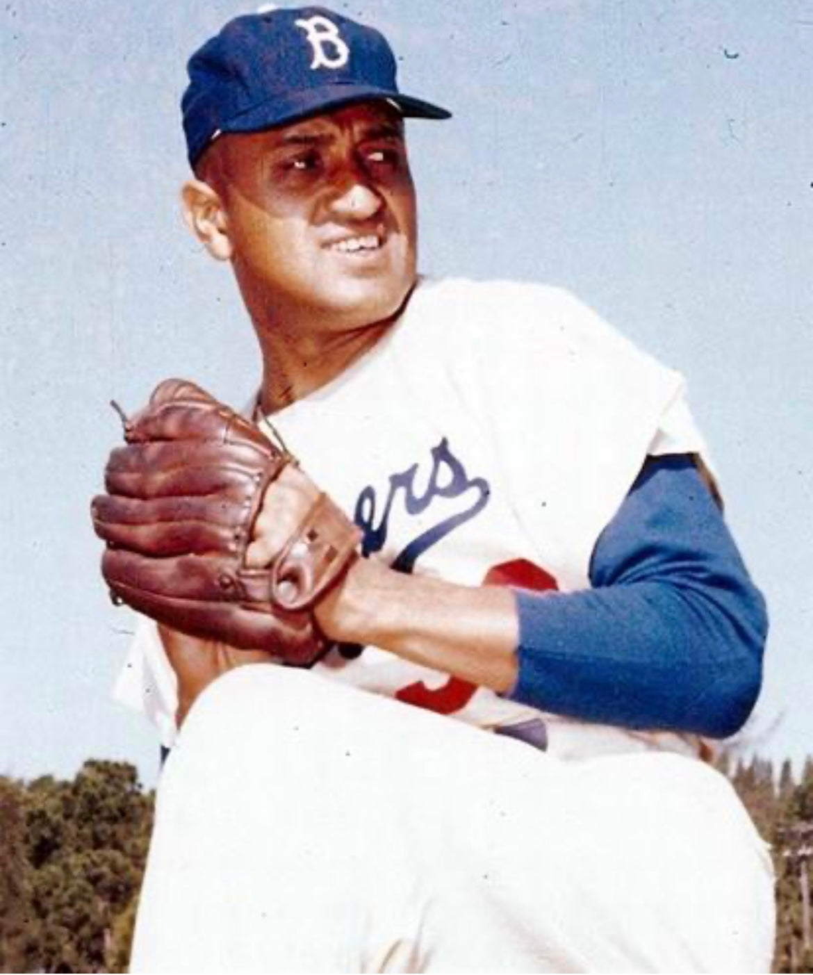 DON NEWCOMBE Brooklyn Dodgers Official MLB Majestic Jersey product image 3