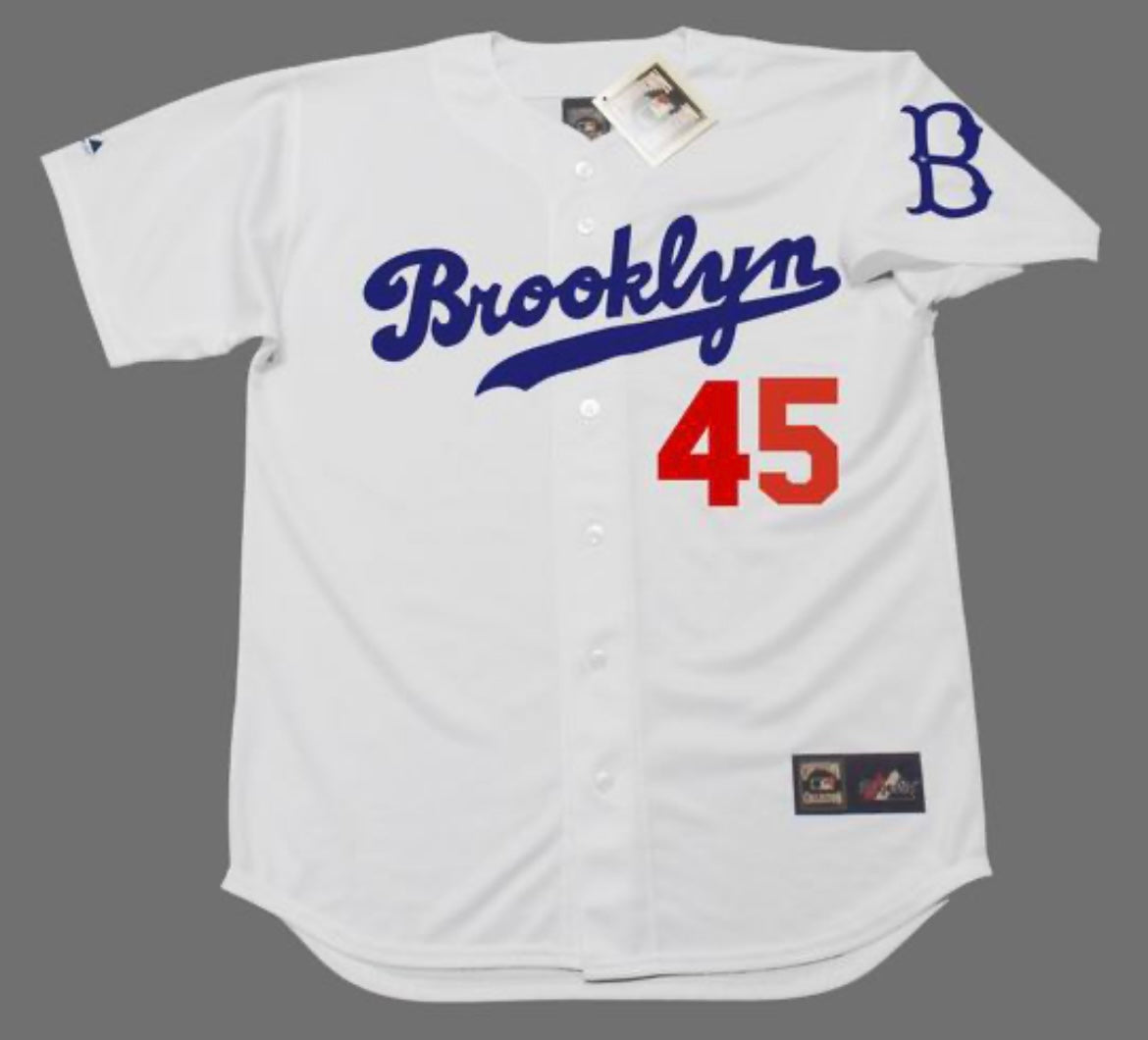 Johnny Podres Brooklyn Dodgers Official MLB Majestic Jersey product image 2
