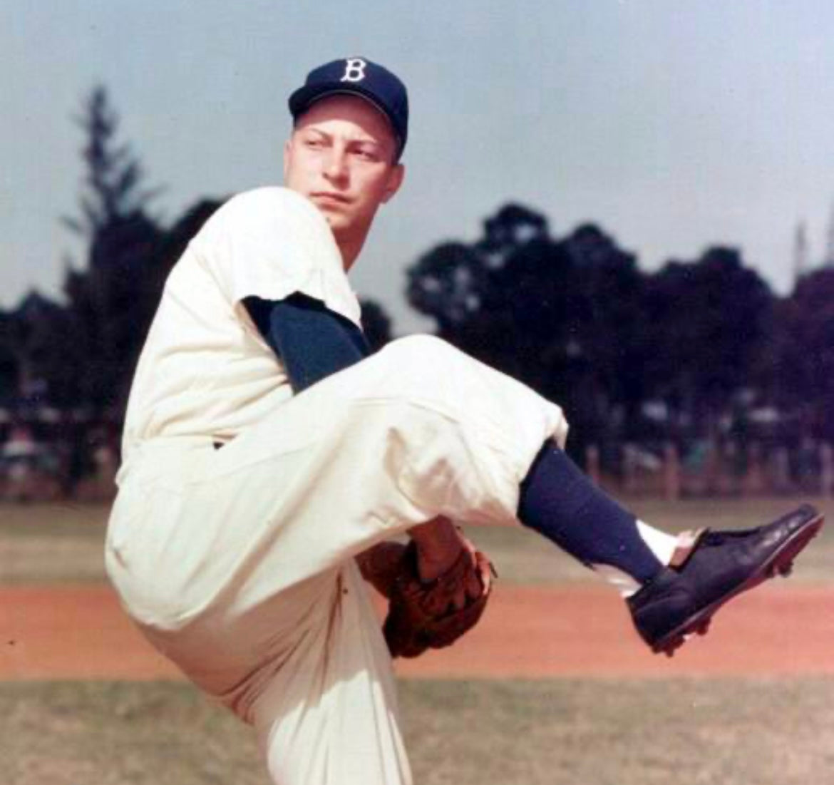 Johnny Podres Brooklyn Dodgers Official MLB Majestic Jersey product image 3