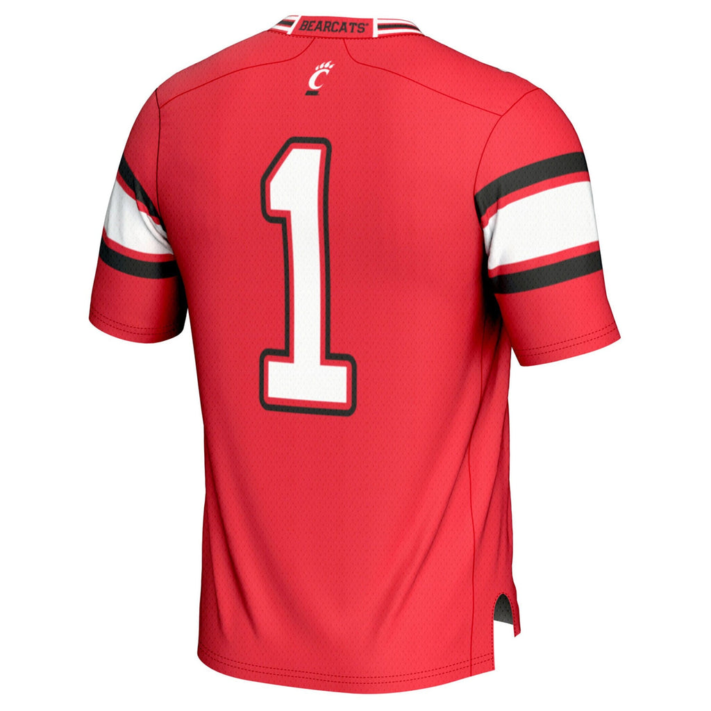 #1 Cincinnati Bearcats Lightweight Football Fashion Jersey - Red product image 4, provided for visual reference and product