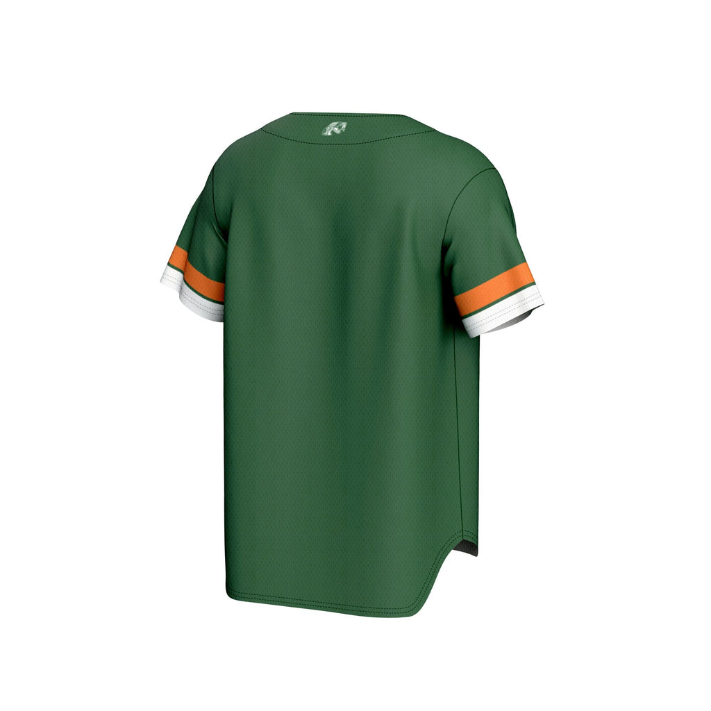 Florida A&M Rattlers Spirit Baseball Jersey - Green product image 4, provided for visual reference and product detail review