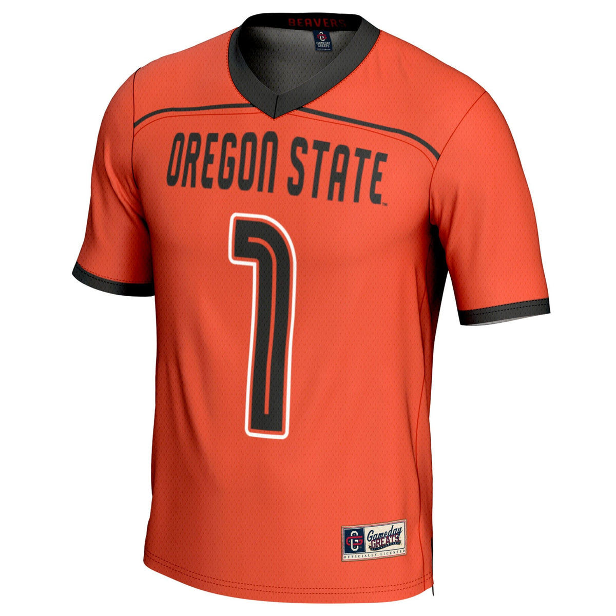 #1 Oregon State Beavers Lacrosse Fashion Jersey - Orange product image 3, provided for visual reference and product detail