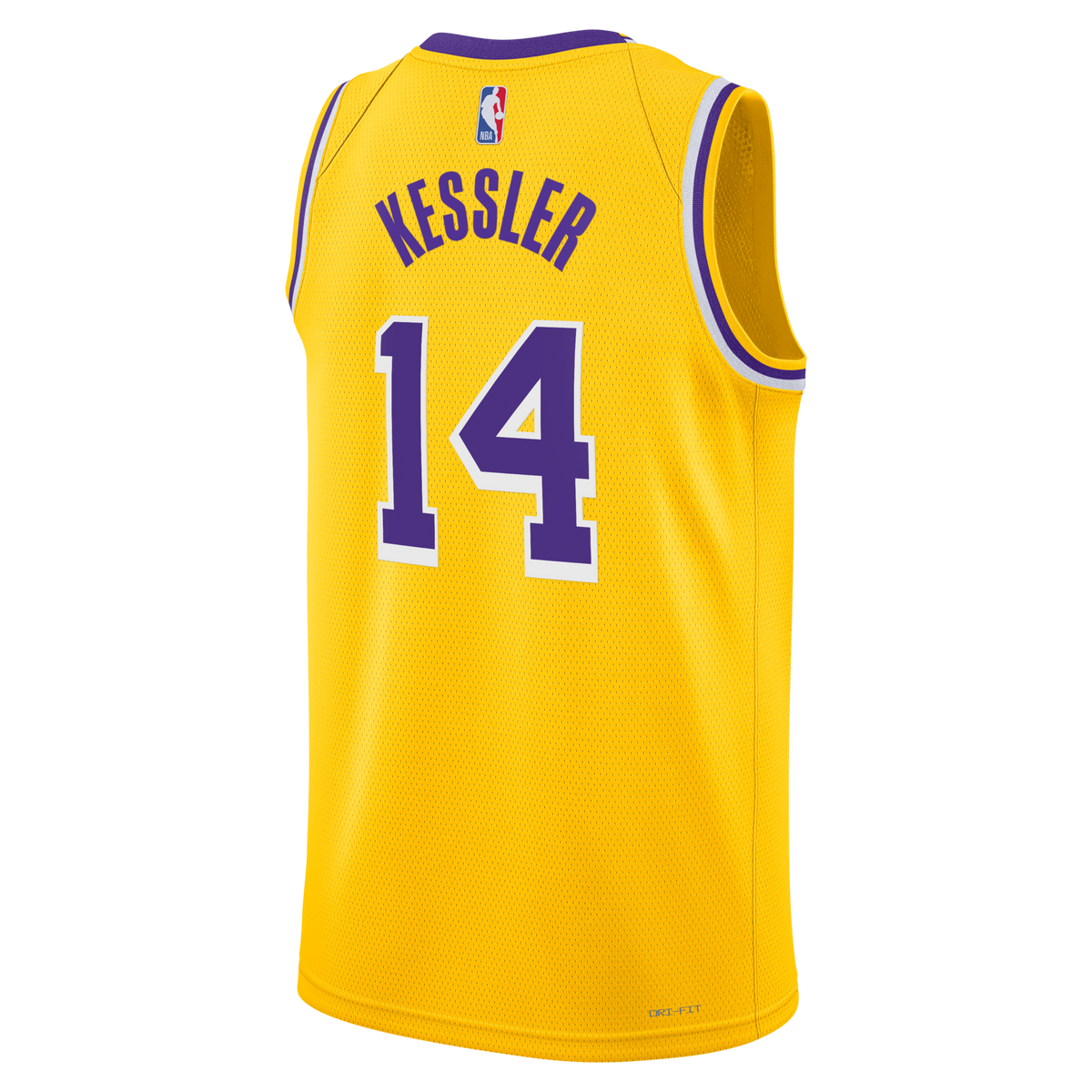 Los Angeles Lakers Icon Edition Swingman Jersey - Gold - Walker Kessler product image 4, provided for visual reference and