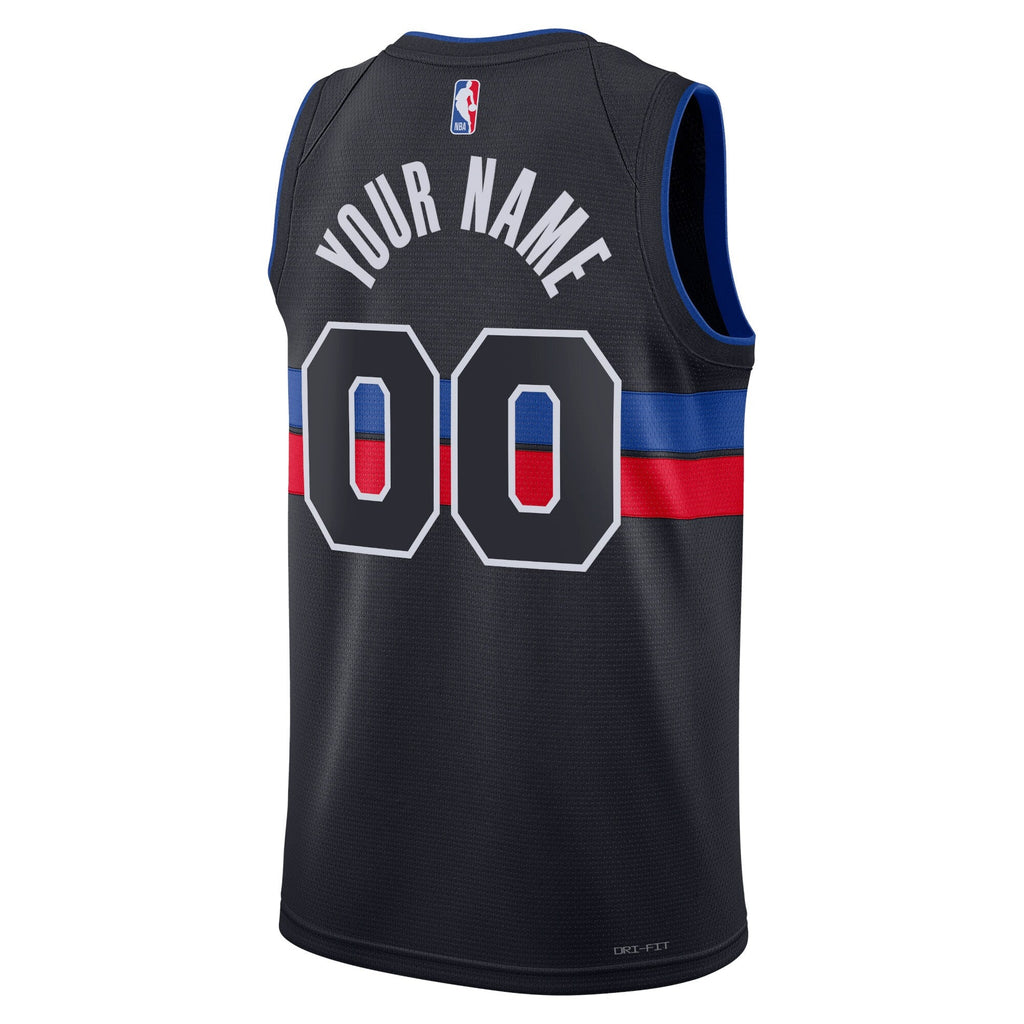 Detroit Pistons Statement Swingman Jersey - Custom product image 3, provided for visual reference and product detail review