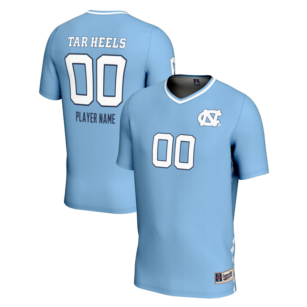 North Carolina Tar Heels NIL Pick-A-Player Lightweight Soccer Jersey - Carolina Blue product image 1, provided for visual