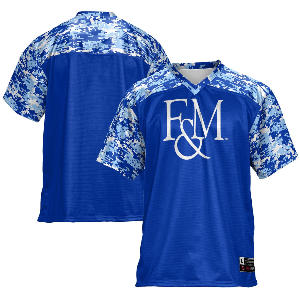Franklin & Marshall Diplomats Football Jersey - Blue product image 1, provided for visual reference and product detail review