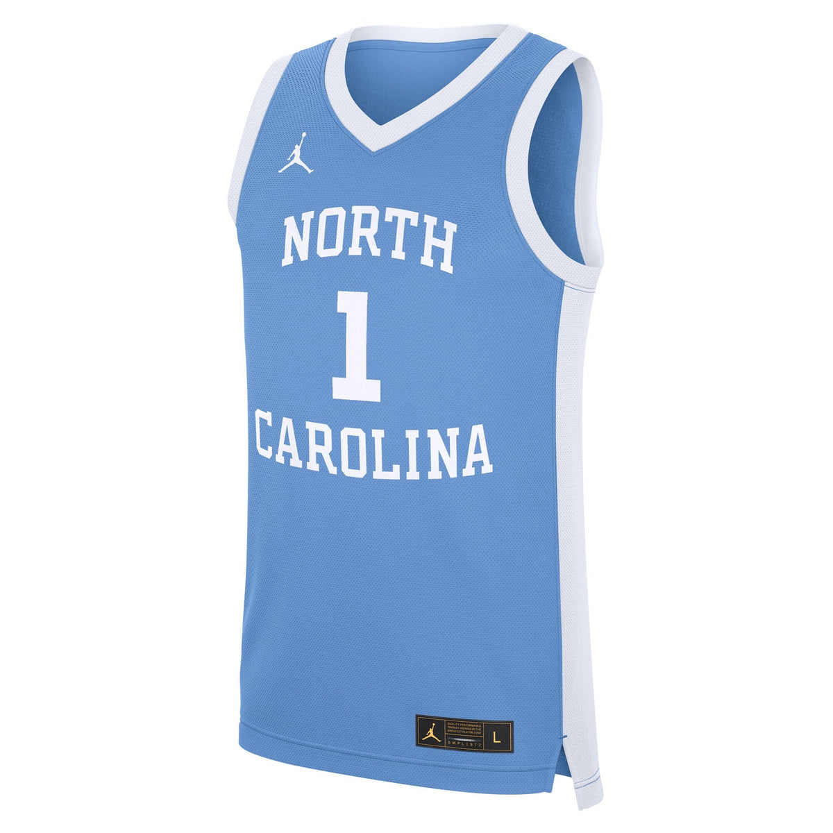 #1 North Carolina Tar Heels Alternate Replica Jersey - Carolina Blue product image 3, provided for visual reference and