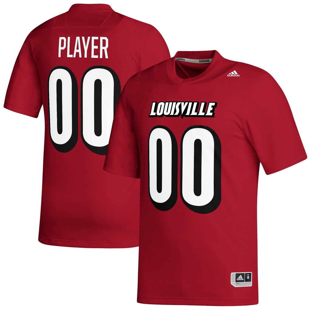 Louisville Cardinals Pick-A-Player NIL Replica Football Jersey - Red product image 1, provided for visual reference and