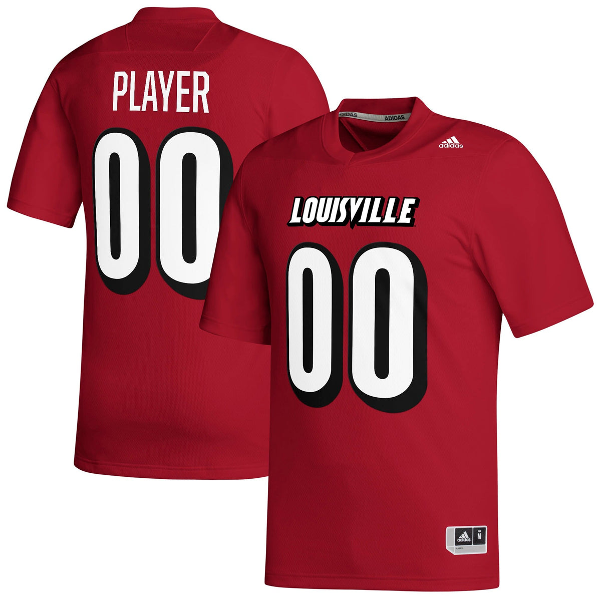 Louisville Cardinals Pick-A-Player NIL Replica Football Jersey - Red product image 1, provided for visual reference and