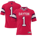 #1 Dayton Flyers Endzone Football Jersey - Red product image 2, provided for visual reference and product detail review