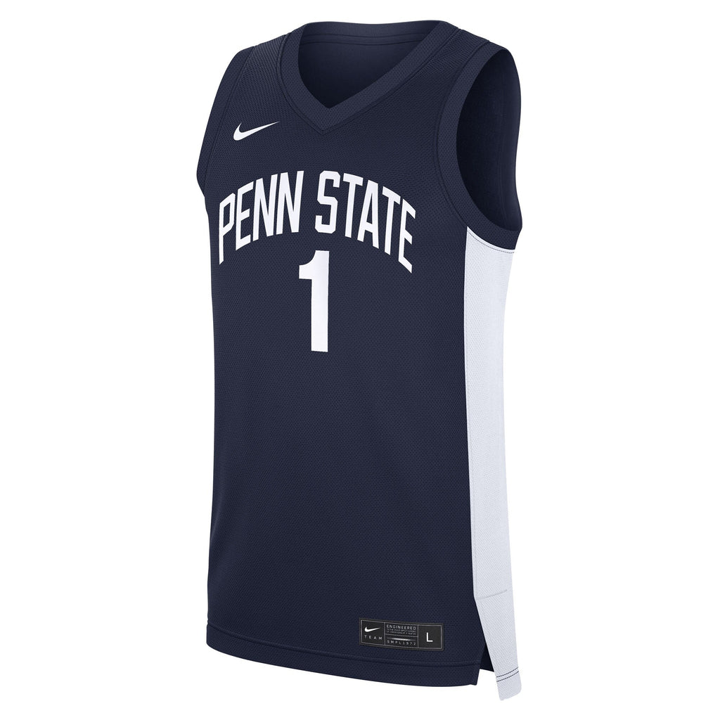 #1 Navy Penn State Nittany Lions Road Replica Jersey product image 3, provided for visual reference and product detail review