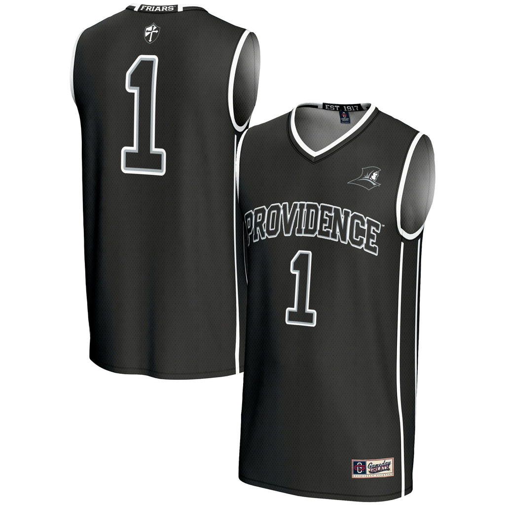 #1 Providence Friars Lightweight Basketball Jersey - Black product image 1, provided for visual reference and product detail