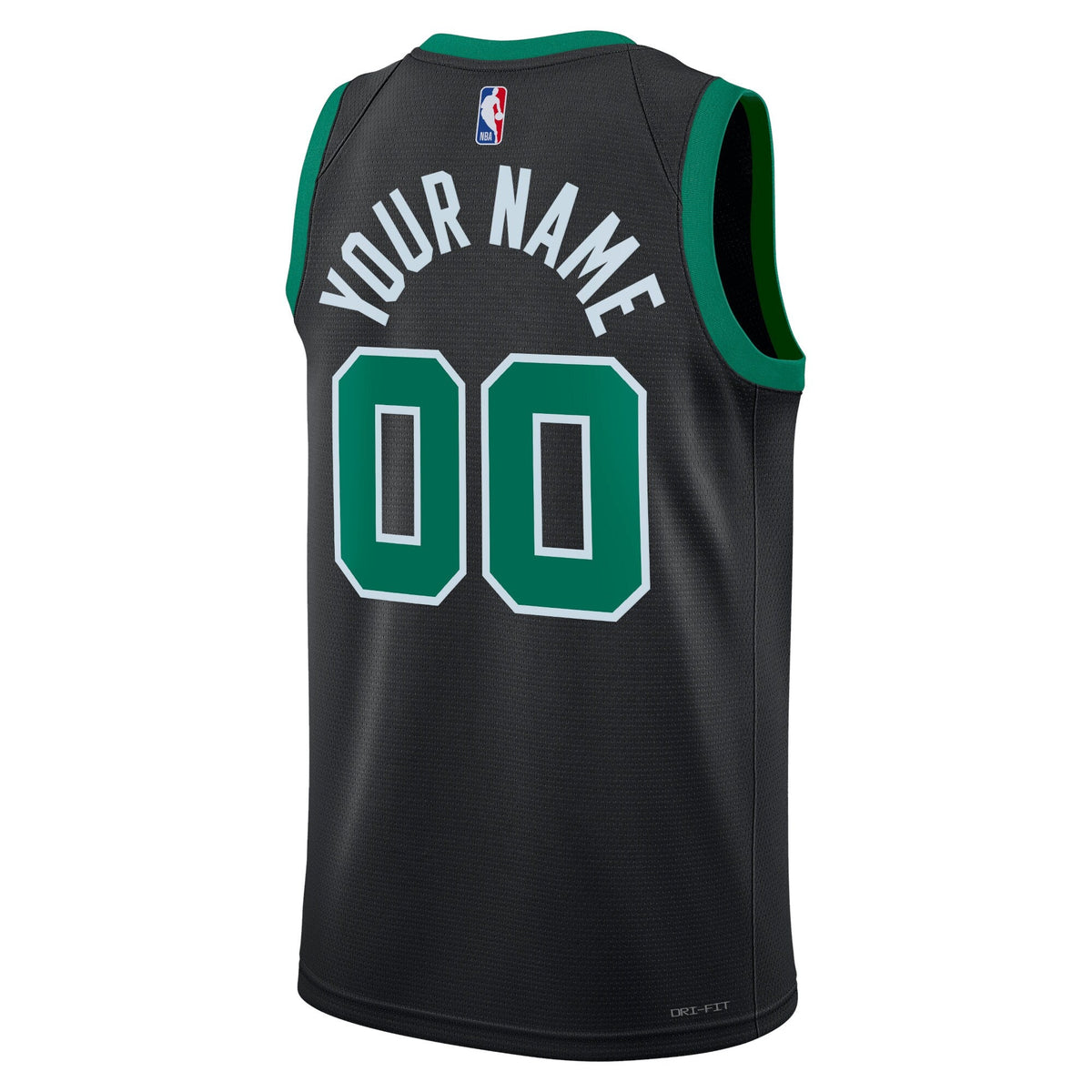 Boston Celtics Statement Edition Swingman Jersey - Black - Custom product image 3, provided for visual reference and product