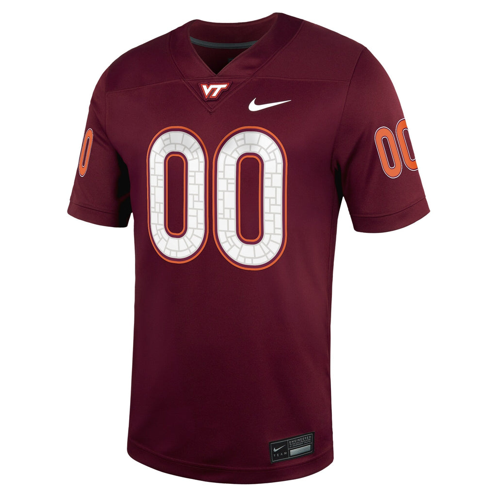 Virginia Tech Hokies NIL Pick-A-Player Football Game Jersey - Maroon product image 3, provided for visual reference and