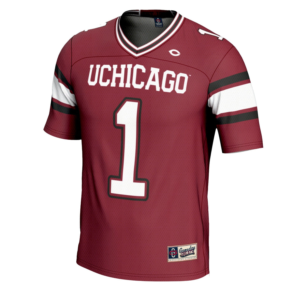 #1 UChicago Maroons Football Jersey - Maroon product image 3, provided for visual reference and product detail review