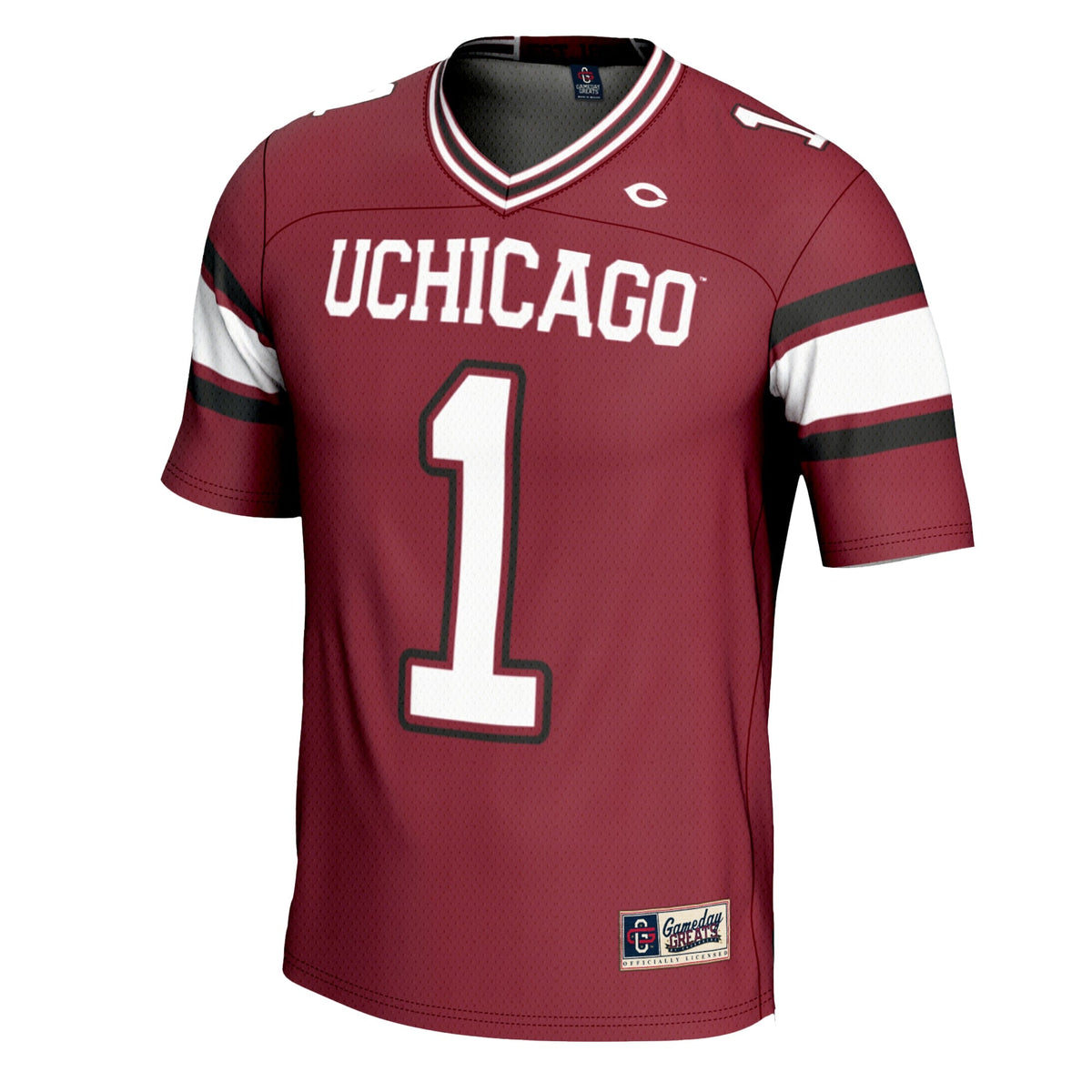 #1 UChicago Maroons Football Jersey - Maroon product image 3, provided for visual reference and product detail review