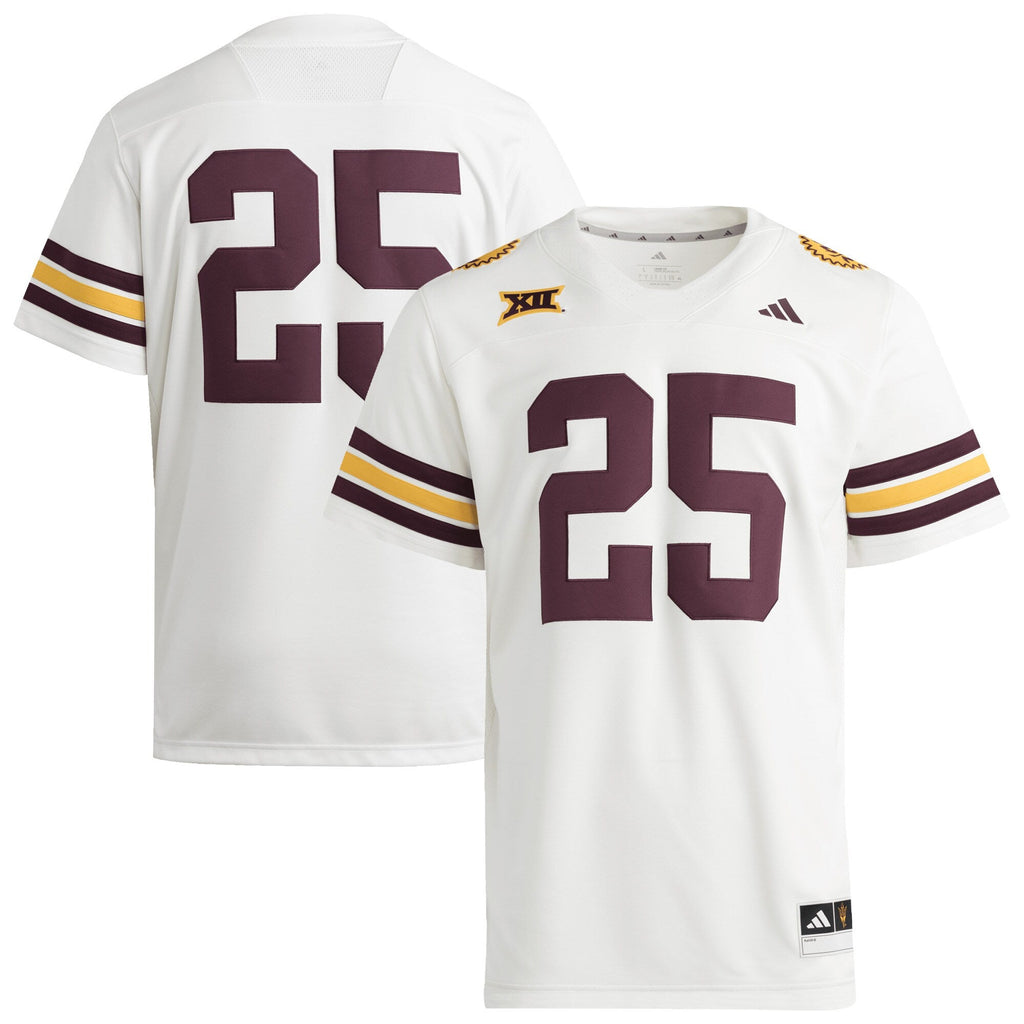 #25 Arizona State Sun Devils Premier Strategy Jersey - White product image 2, provided for visual reference and product