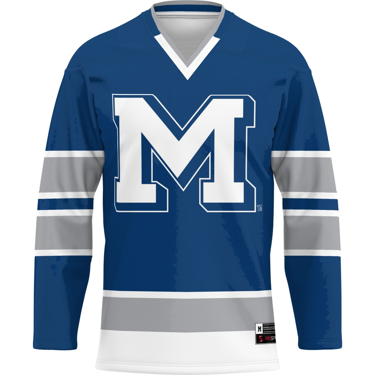 Colorado School of Mines Orediggers Hockey Jersey - Blue product image 3, provided for visual reference and product detail
