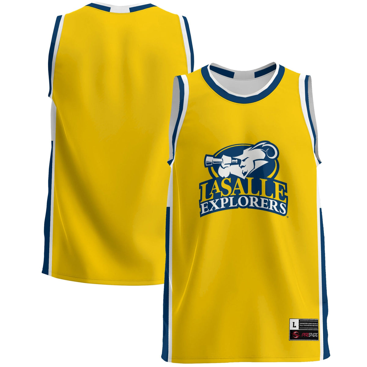 La Salle Explorers Lightweight Basketball Jersey - Blue product image 1, provided for visual reference and product detail
