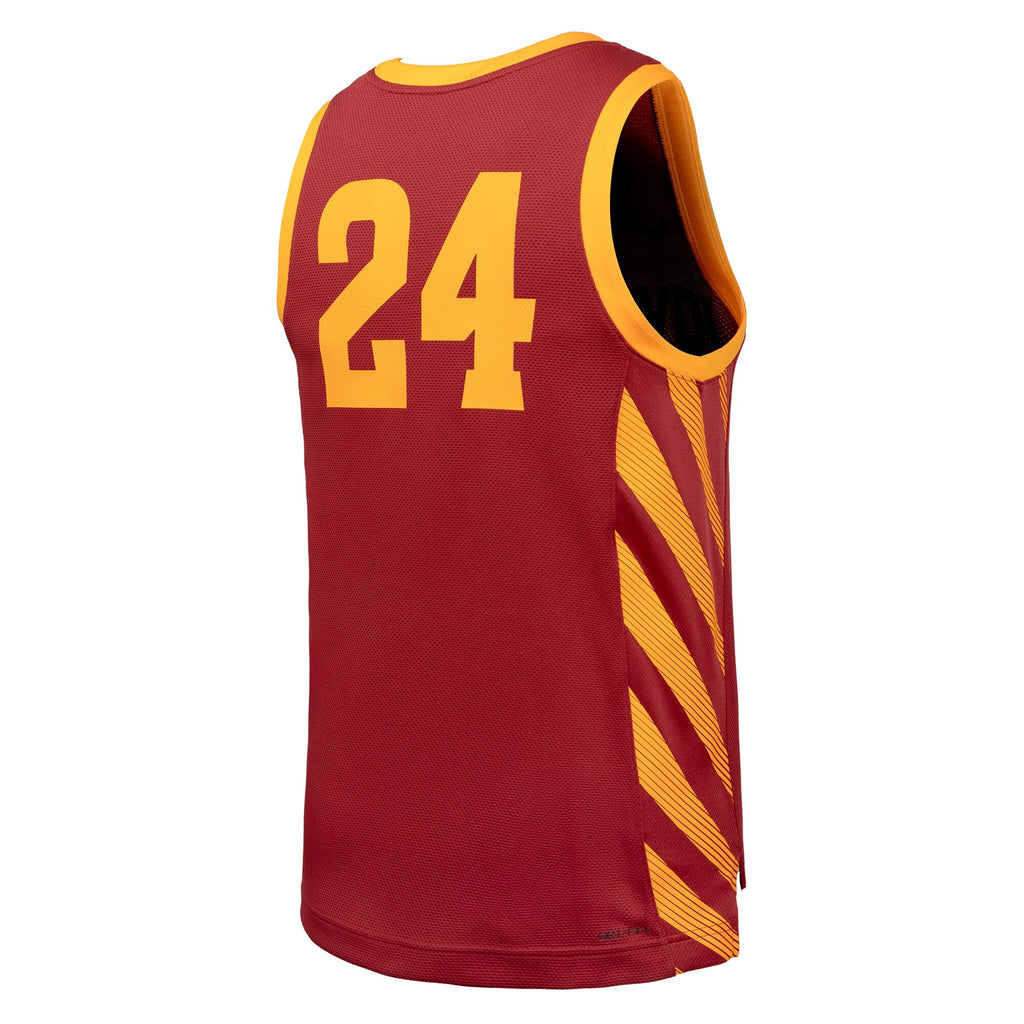 Iowa State Cyclones Replica Basketball Jersey - Cardinal product image 4, provided for visual reference and product detail