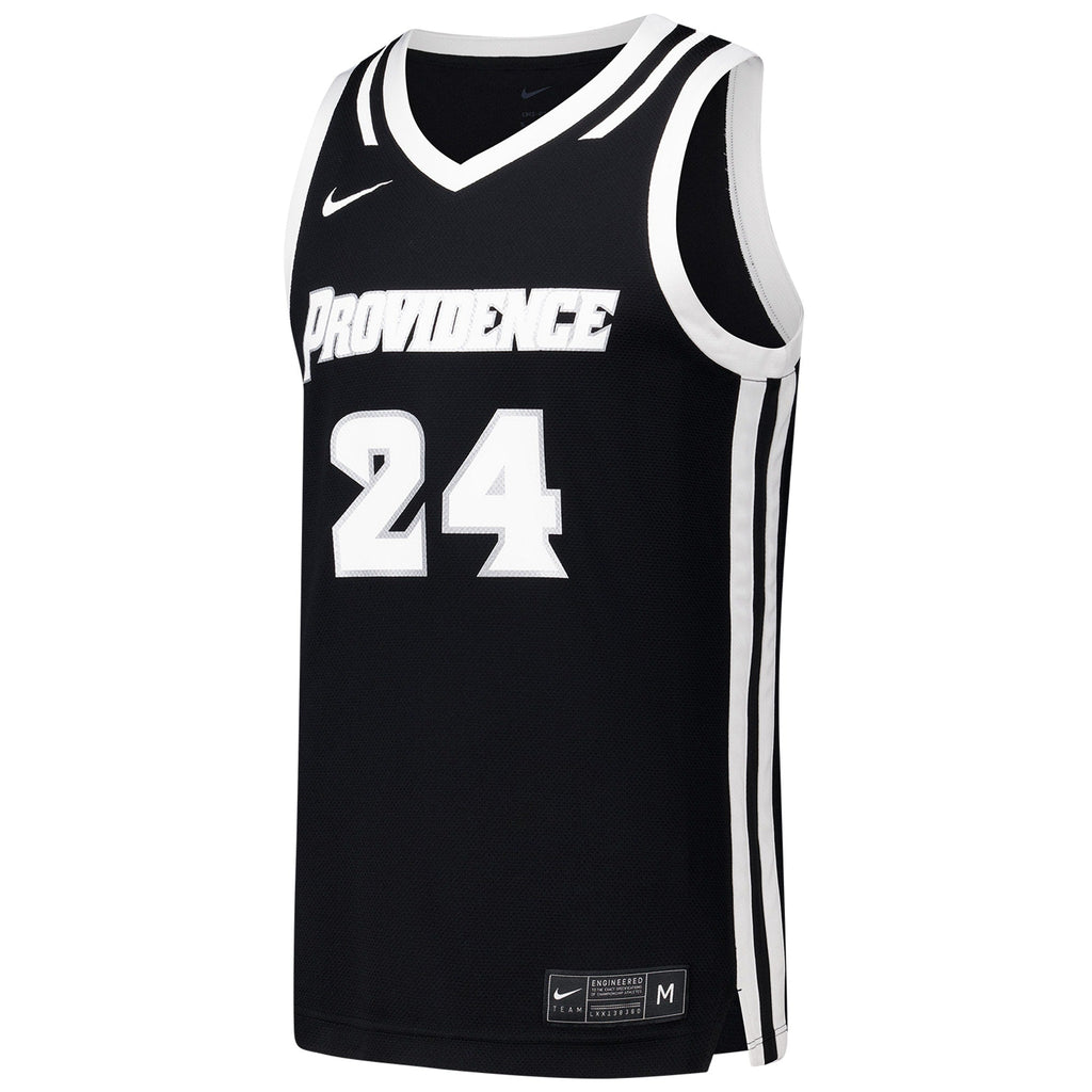 #24 Providence Friars Replica Basketball Jersey - Black product image 3, provided for visual reference and product detail