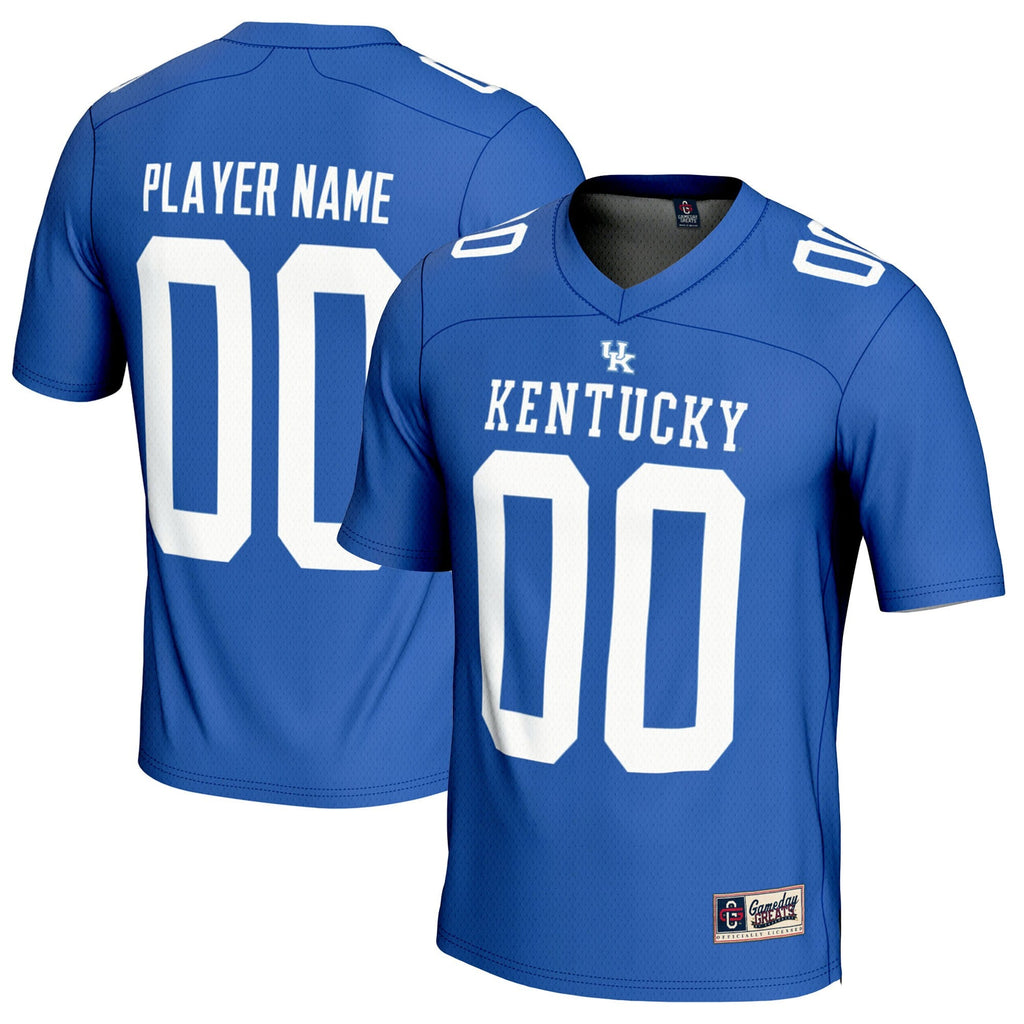 Kentucky Wildcats NIL Pick-A-Player Football Jersey - Royal product image 1, provided for visual reference and product