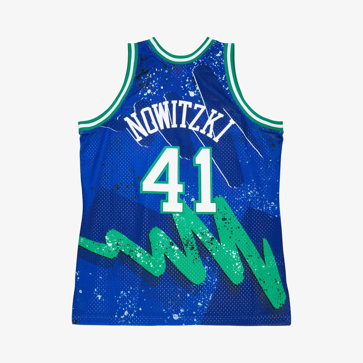 Dallas Mavericks Dirk Nowitzki 1998 Hyper Hoops Swingman Jersey - Blue product image 4, provided for visual reference and