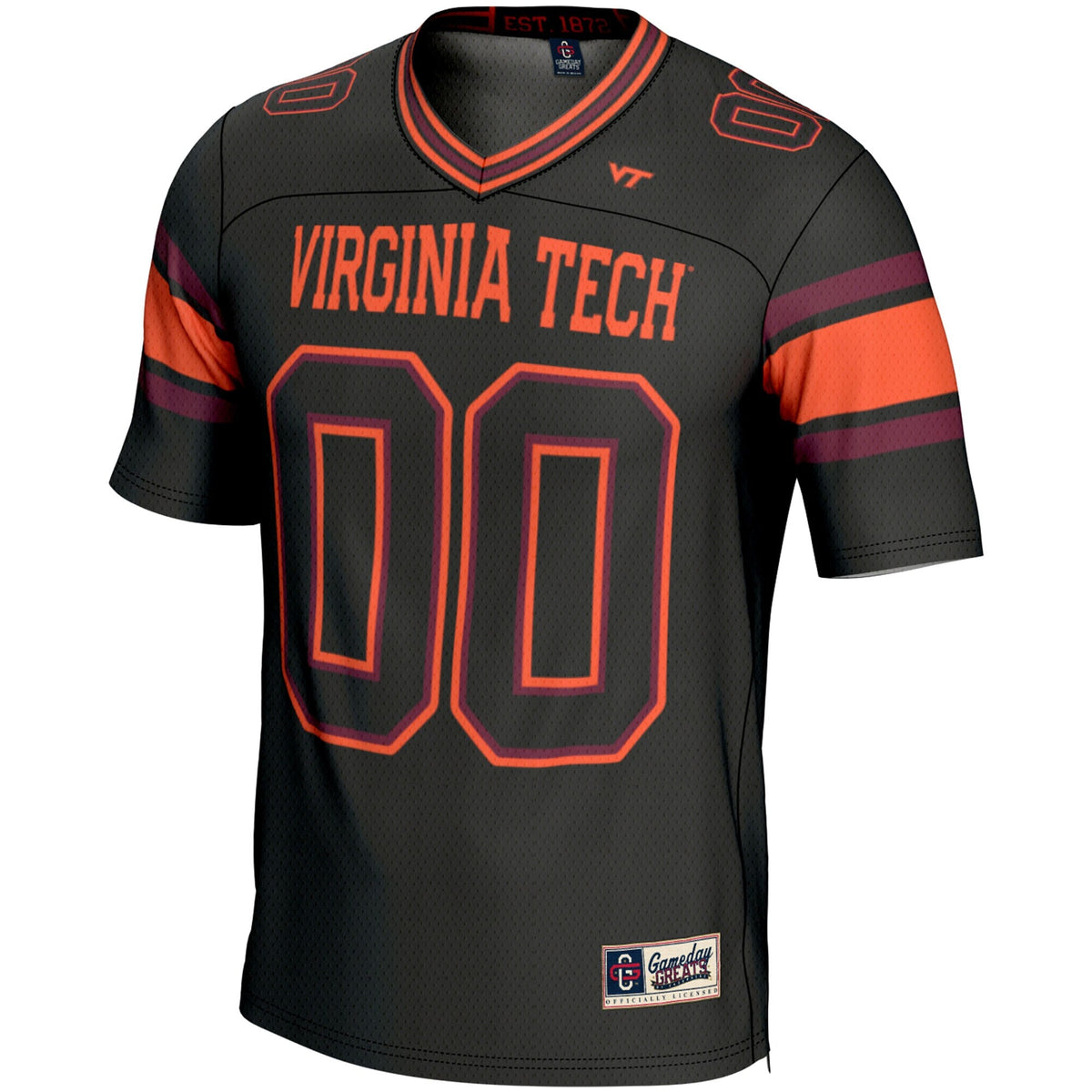 Virginia Tech Hokies NIL Pick-A-Player Football Jersey - Black product image 3, provided for visual reference and product
