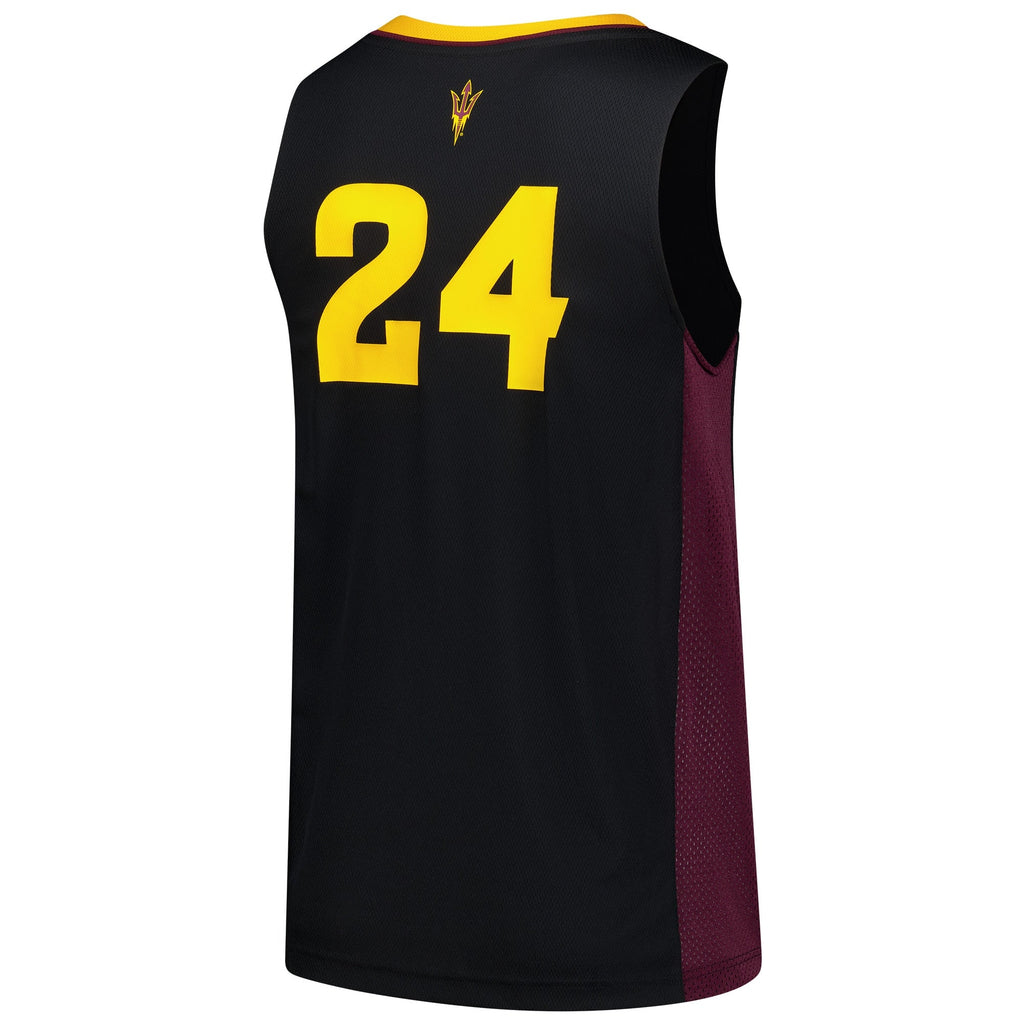 #24 Black Arizona State Sun Devils Replica Swingman Jersey product image 4, provided for visual reference and product detail