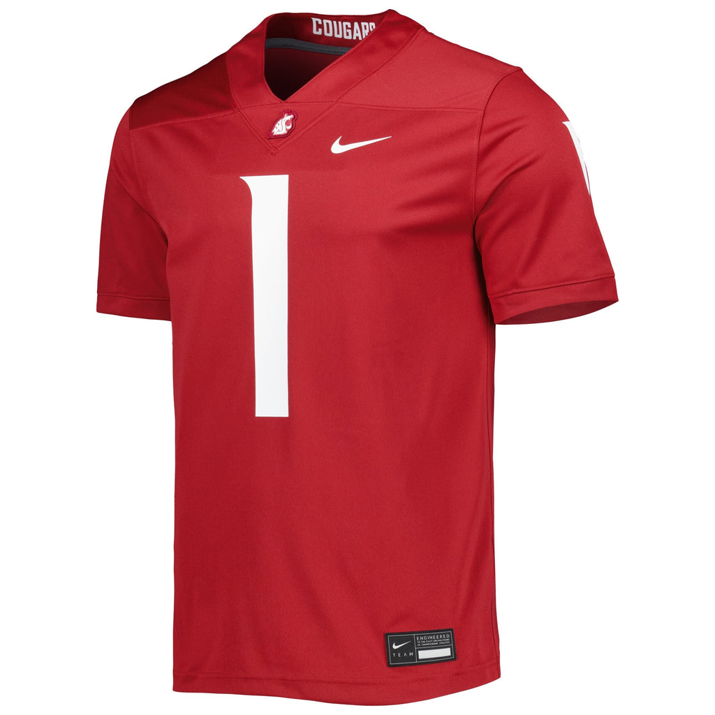 #1 Washington State Cougars Untouchable Football Jersey - Crimson product image 3, provided for visual reference and product