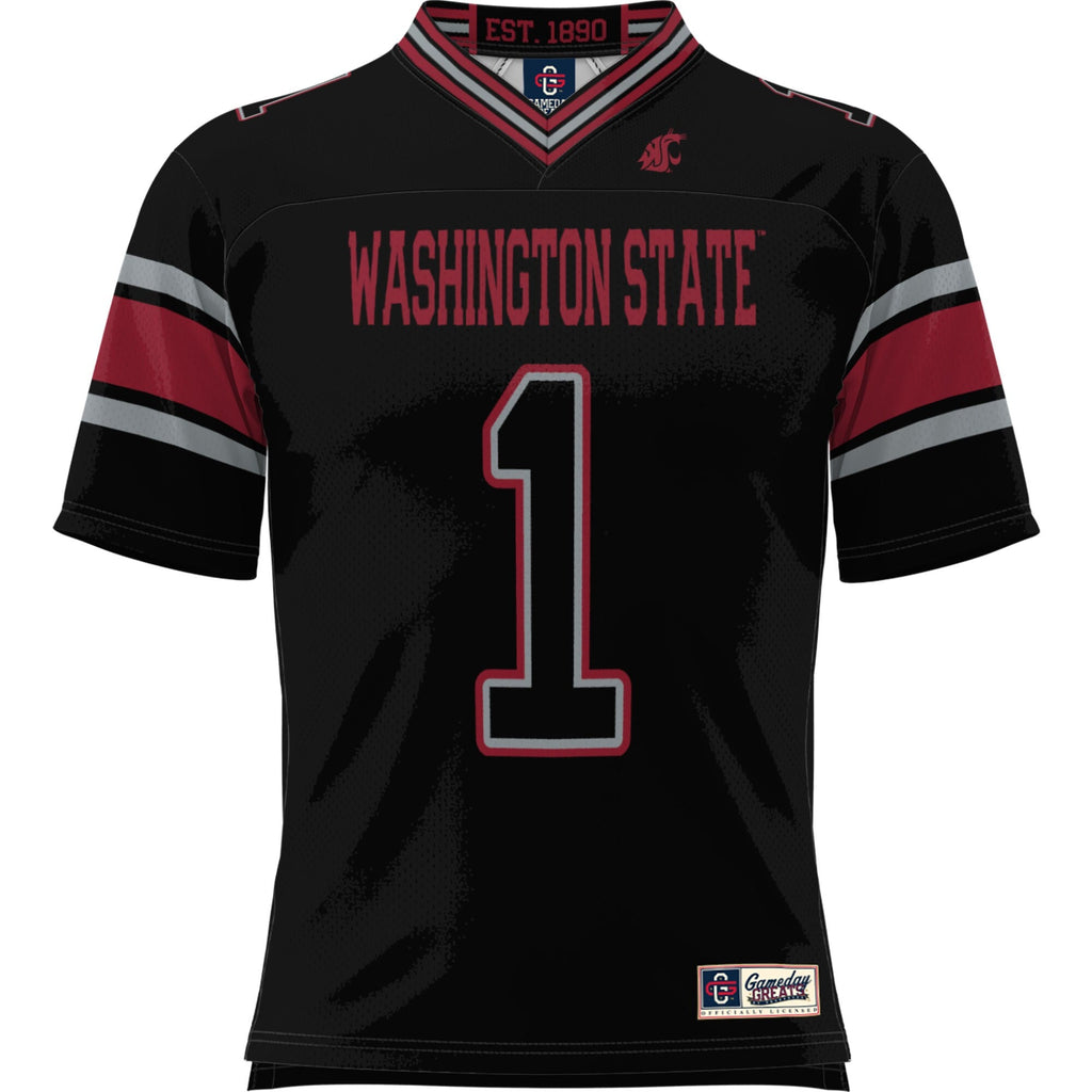 #1 Washington State Cougars Football Jersey - Black product image 3, provided for visual reference and product detail review