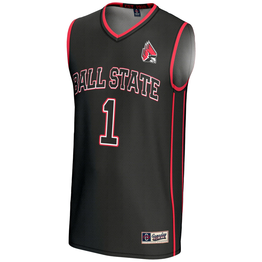 #70 Ball State Cardinals Lightweight Basketball Jersey - Black product image 3, provided for visual reference and product