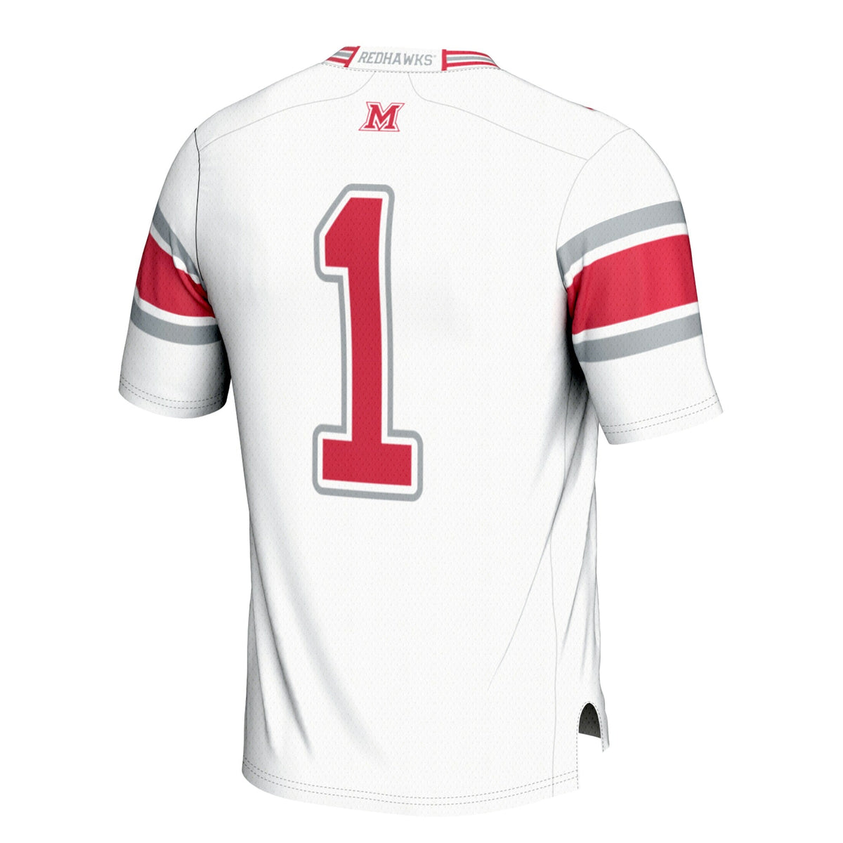 #1 Miami University RedHawks Football Jersey - White product image 4, provided for visual reference and product detail review