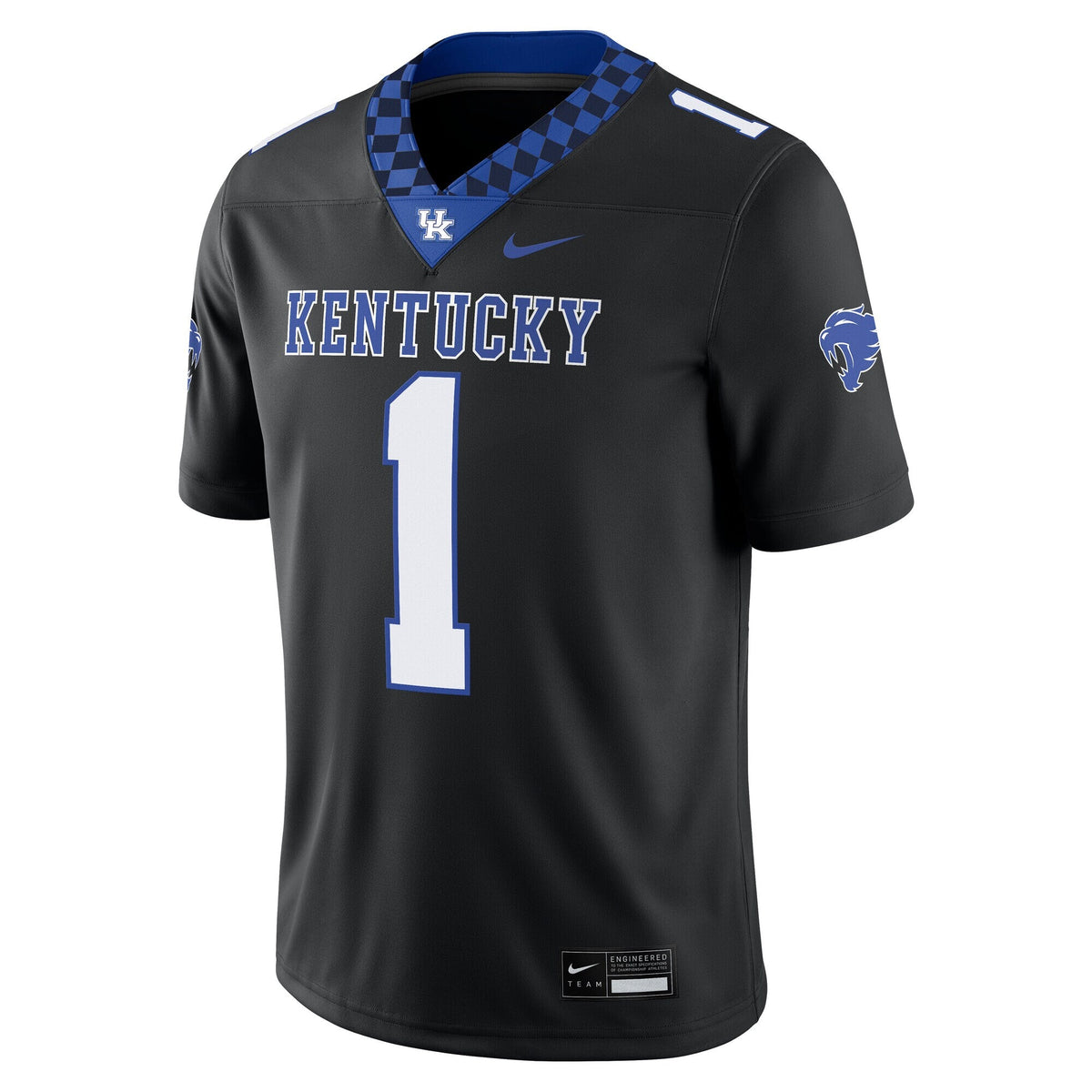 #1 Kentucky Wildcats Alternate Game Jersey - Black product image 3, provided for visual reference and product detail review