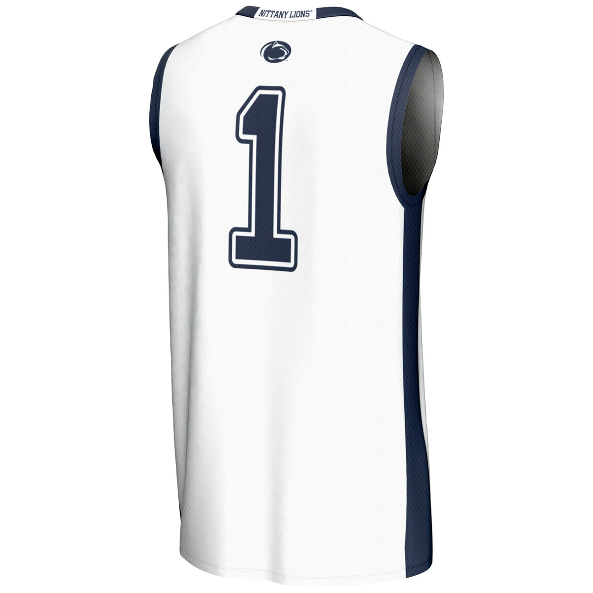 #1 Penn State Nittany Lions Lightweight Basketball Jersey - White product image 4, provided for visual reference and product