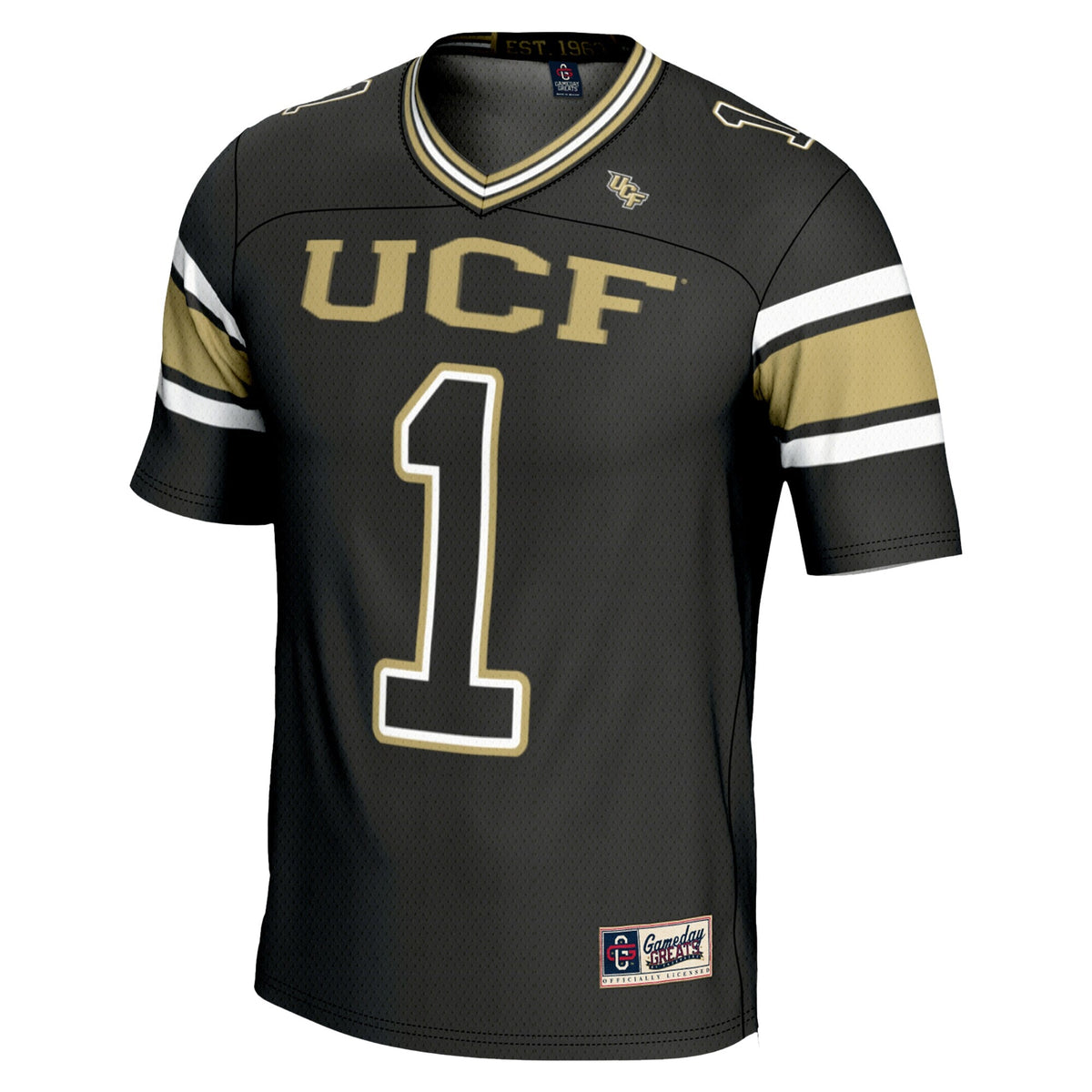 #1 UCF Knights Endzone Football Jersey - Black product image 3, provided for visual reference and product detail review