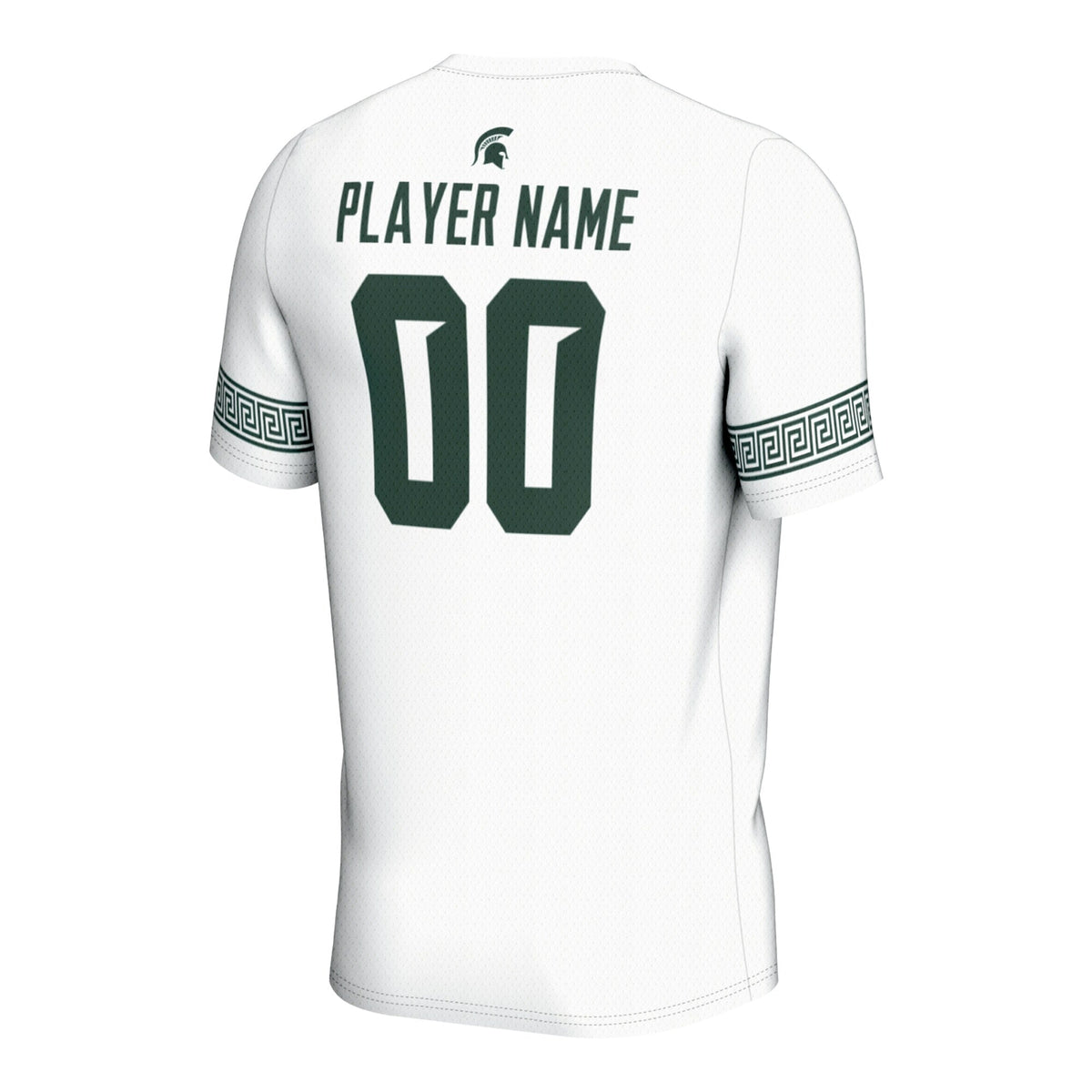 Michigan State Spartans NIL Pick-A-Player Lightweight Soccer Jersey - White product image 4, provided for visual reference